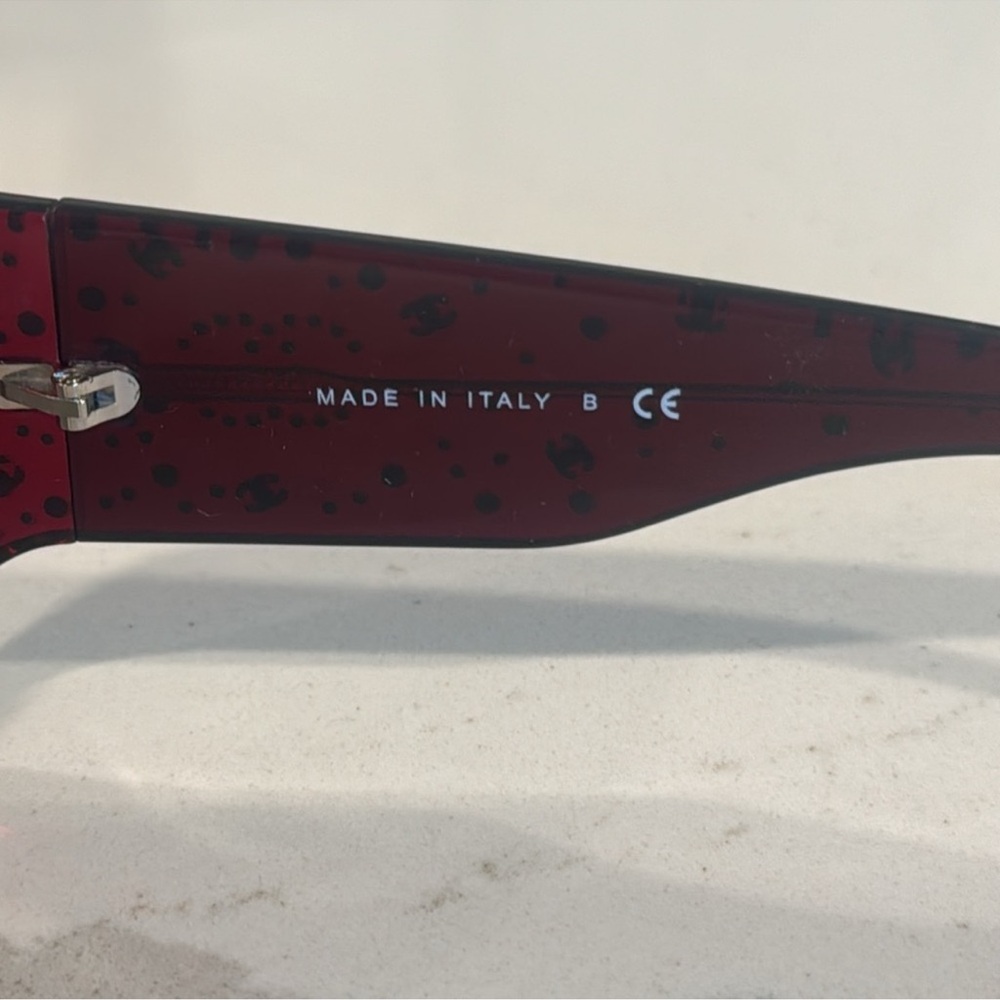 🍒CHANEL SWAROVSKI SUNGLASSES  WITH CRYSTAL - Picture 7 of 10